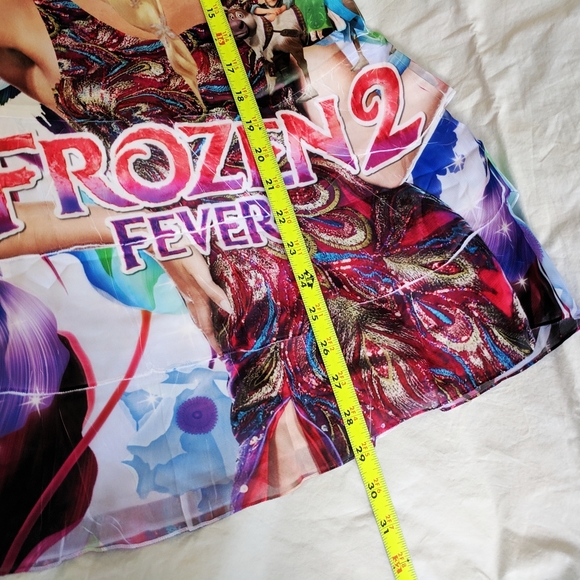 NWT girl Disney Frozen Elsa printed dress size 7X - Picture 5 of 8